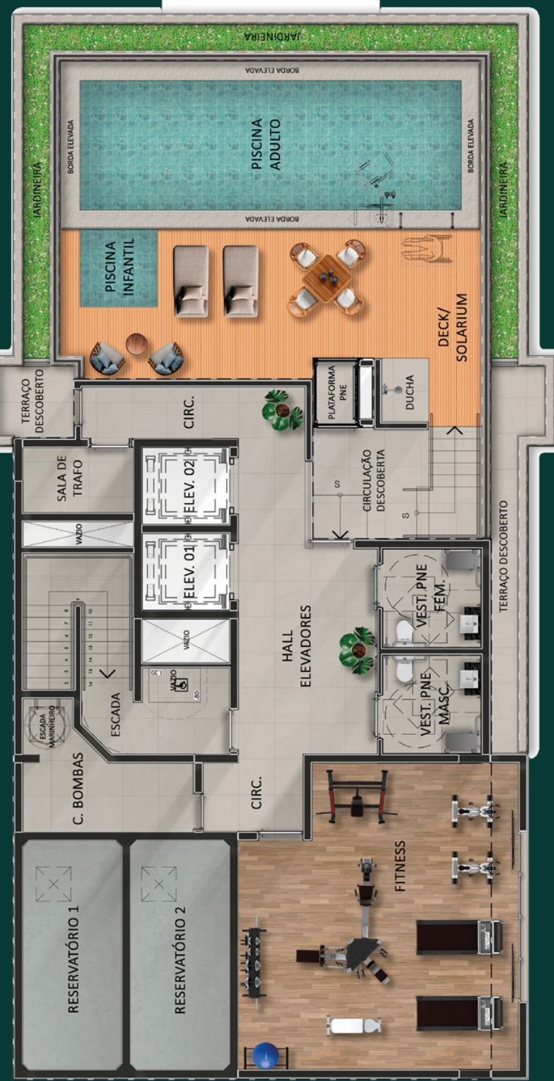 Planta do rooftop